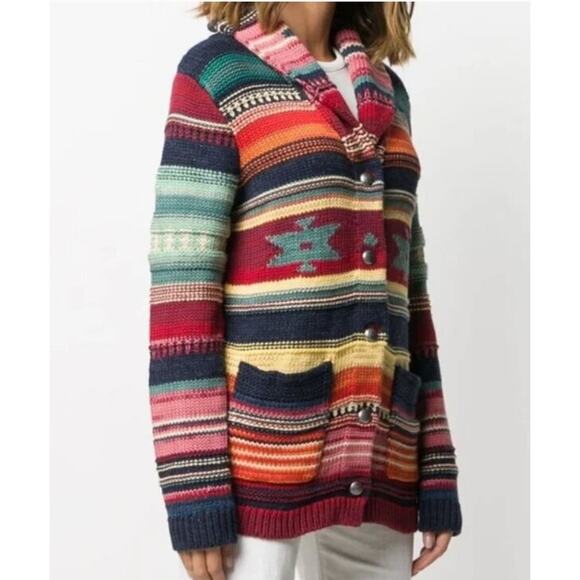 Polo Ralph Lauren Sweaters - POLO RALPH LAUREN Sz XL Shawl Cardigan Long Sleeve Beacon Southwest